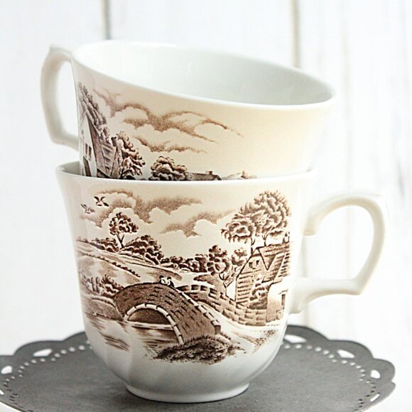 Set of 2 Vintage Country Days Cups from Ridgeway/Staffordshire England - Picture 1 of 2